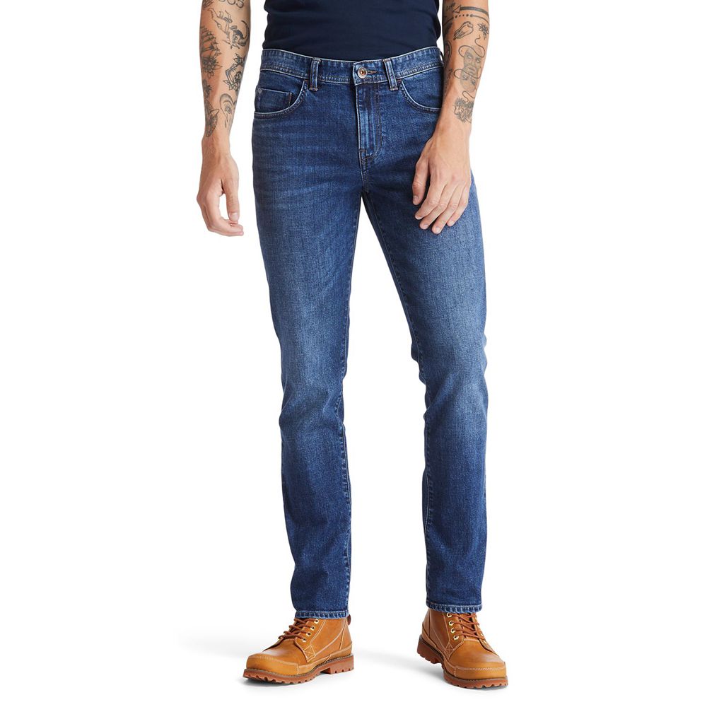 Pantalones Timberland Argentina Hombre - Sargent Lake Slim Denim Jeans - Azules - WLPGRB-871